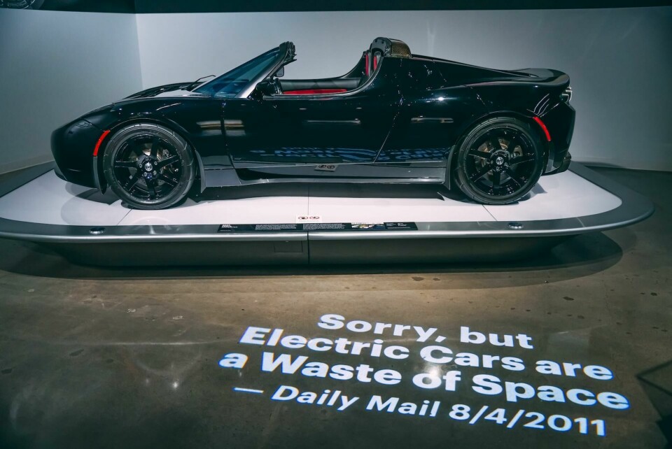 Inside Tesla: a retrospective at the Petersen museum 2008 Tesla Roadster_2