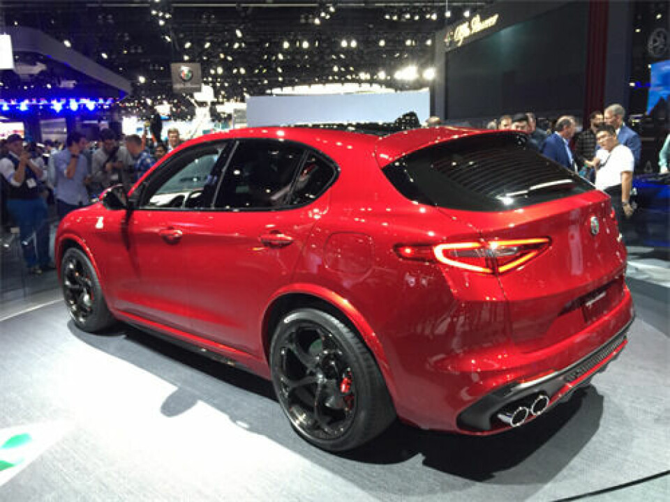 LA 2016: Alfa Romeo Stelvio - a surprisingly average SUV Alfa Stelvio Ext Rear 3 4