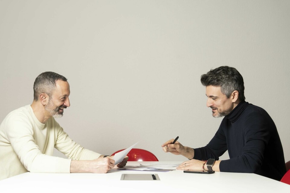 Karim Habib (left) with Oliver Samson Karim Habib & Oliver Samson - Kia Europe Design (laughing) 41