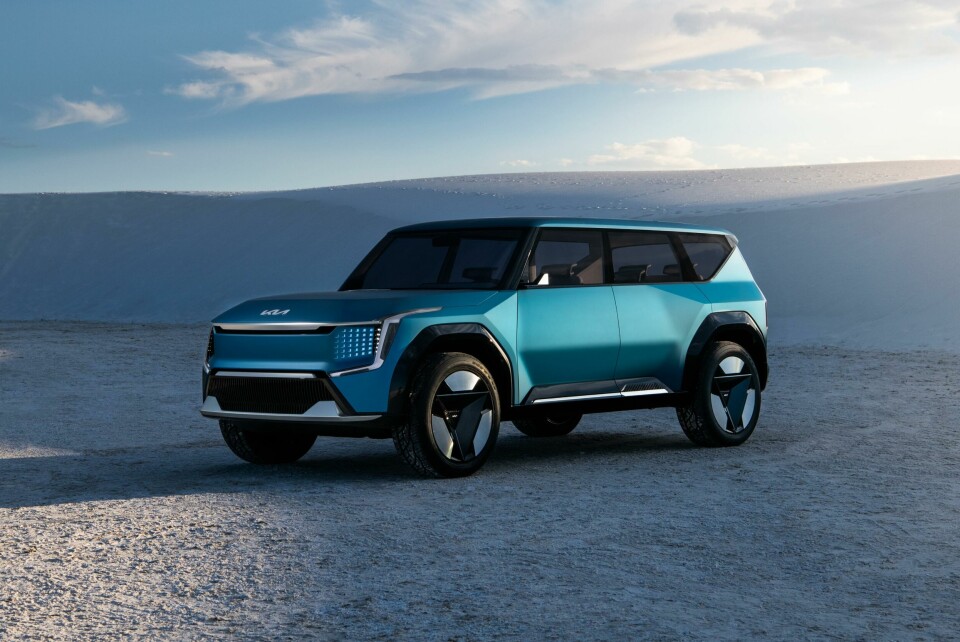 The Kia EV9 SUV DPS 2 EV9 - ext F3Q L (landscape)