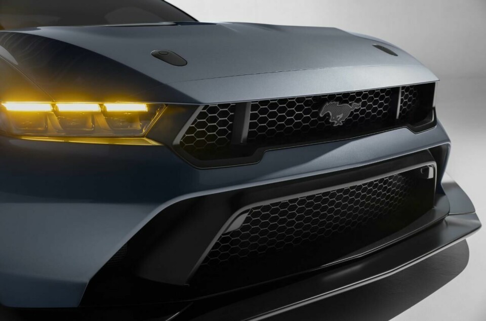 Mustang GTD with a carbon fibre Pony badge Mustang GTD Carbon Fiber Pony Badge