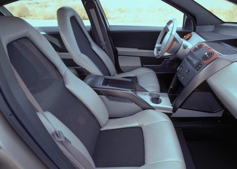 The interior of the Precept was a study in simple shapes and lightweight elements Caption: The interior of the Precept was a study in simple shapes and lightweight elements.