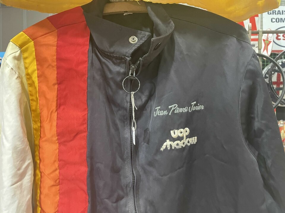12. Jean-Pierre Jarier Shadow racing jacket - Retromobile 2025 12. Jean-Pierre Jarier Shadow racing jacket - Retromobile 2025