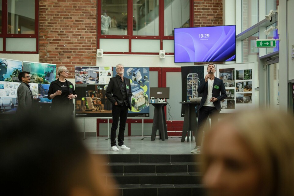 Umeå course leaders on nurturing talent and creating storytellers Umea Institute of Design Demian Horst speaking