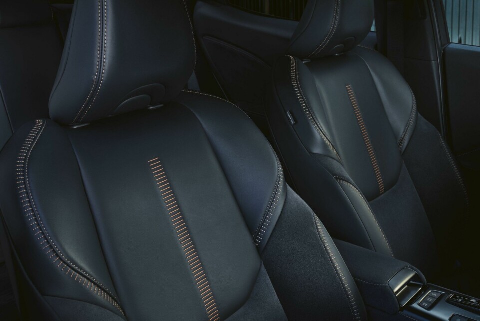 Careful stitching on the seats LEXUS LBX - int seat stitching 2023