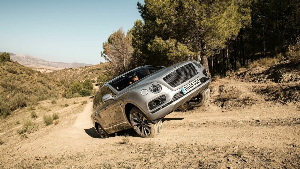 Bentley Bentayga going off-road – not that you would Bentley Bentayga going off-road – not that you would