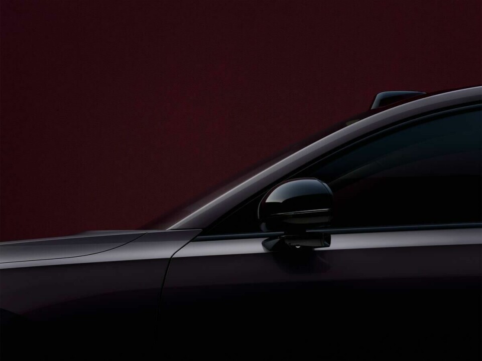 Teaser of the Volvo ES90 Volvo ES90