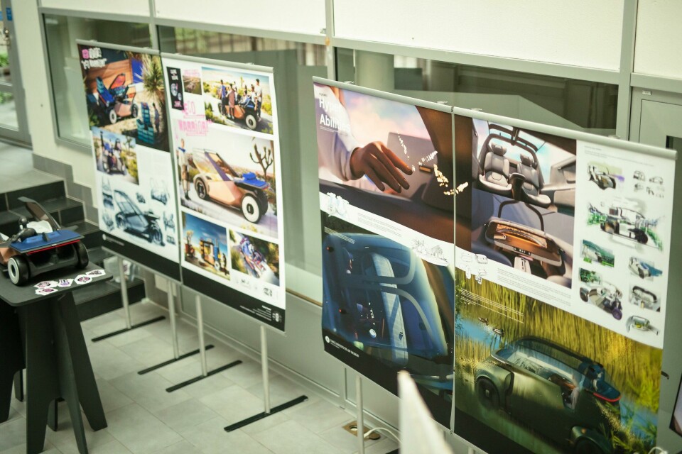 Student collaborations included Nio, Toyota and Mini (Photo credit: Mattias Pettersson) UID_Utställning_5656_230530_MPN