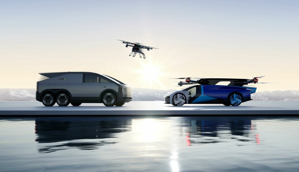 Light and airy: Xpeng’s flying car prototype Xpeng flying car prototype and carrier hero