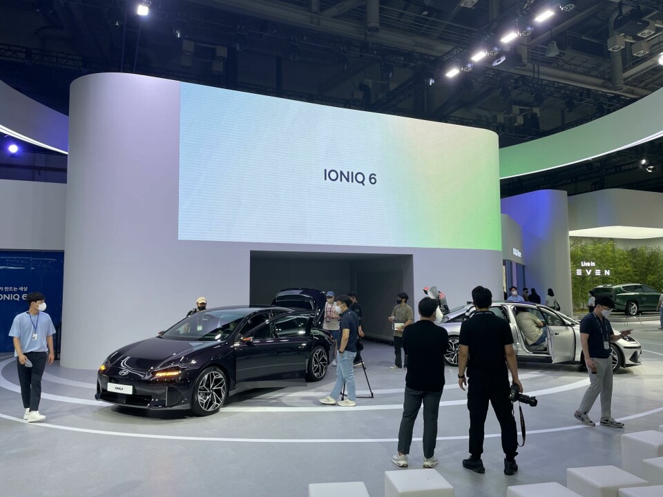 The Hyundai Ioniq 6 in Busan. CDN had already scooped a pre-launch preview 3. Hyundai Ioniq 6 - ext F3Q L