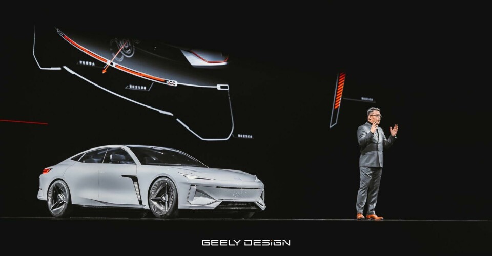 Straight to work: Chen Zheng reveals the Galaxy Light concept on 23 February 2023 (Source: Geely Design) Chen Zheng, Geely Galaxy 2023