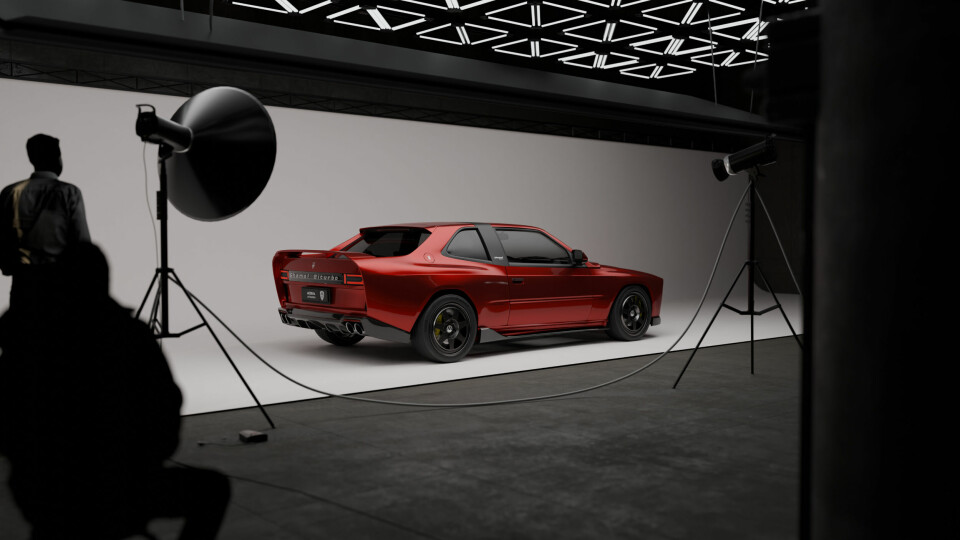Modena Automobili’s Shamal Biturbo restomod Modena Automobili Shamal Biturbo restomod studio side