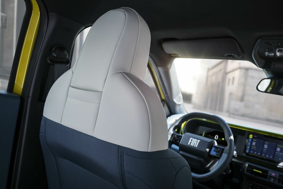 The front seatback 2024 Fiat Grande Panda - int front seatback