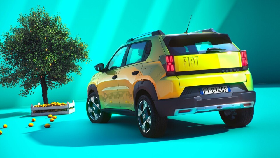 Fiat Grande Panda (production) rear 3/4 2. 2024 Fiat Grande Panda (production) - ext R3Q