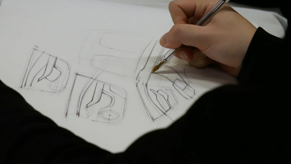A ‘doodle’ by one of the interior designers Bentley studio 2023-12-05 at 16.06.37