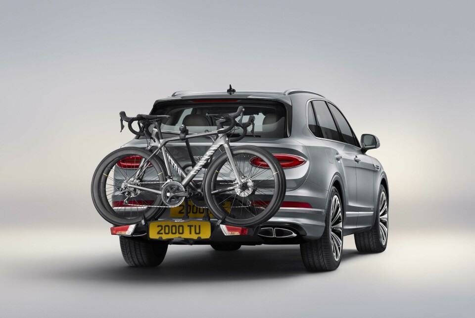 Bentley is keen to emphasise the utility value of its cars, not just the craftsmanship and performance Bentayga Accessories - 11 - Cycle Carrier