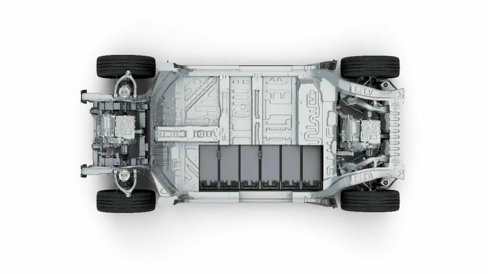 Leapmotor C-01 chassis, showing cell-to-chassis configuration Leapmotor C-01 chassis, showing cell-to-chassis configuration