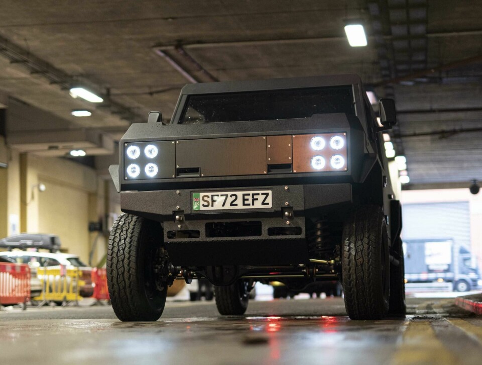 The uncompromising form of the Munro MK_1 Munro MK front angle