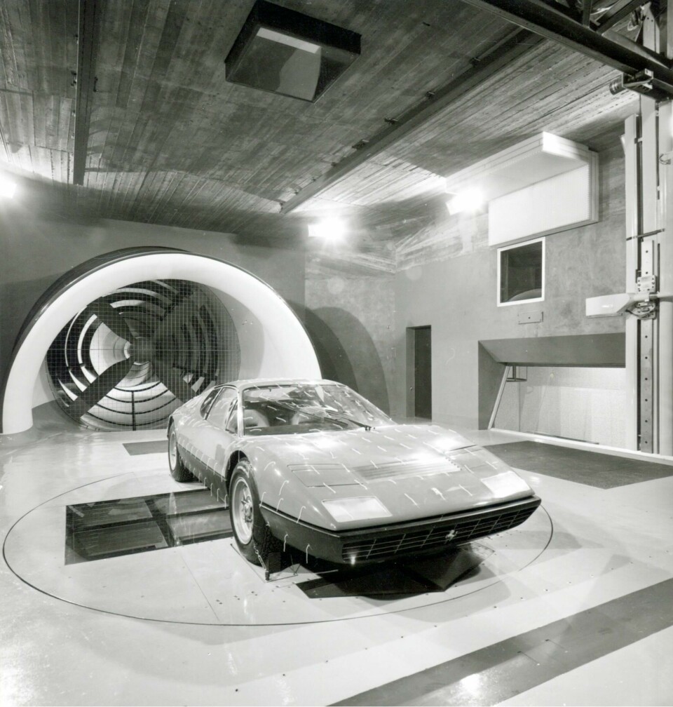 1. Ferrari 365 GT BB (1972) 1972 Ferrari 365 GT BB in Wind Tunnel