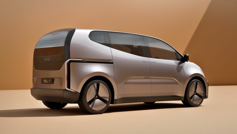 Clean surfacing and clever bodywork creates a striking profile Motability Operations - CALLUM - eVITA concept - Rear three quarters