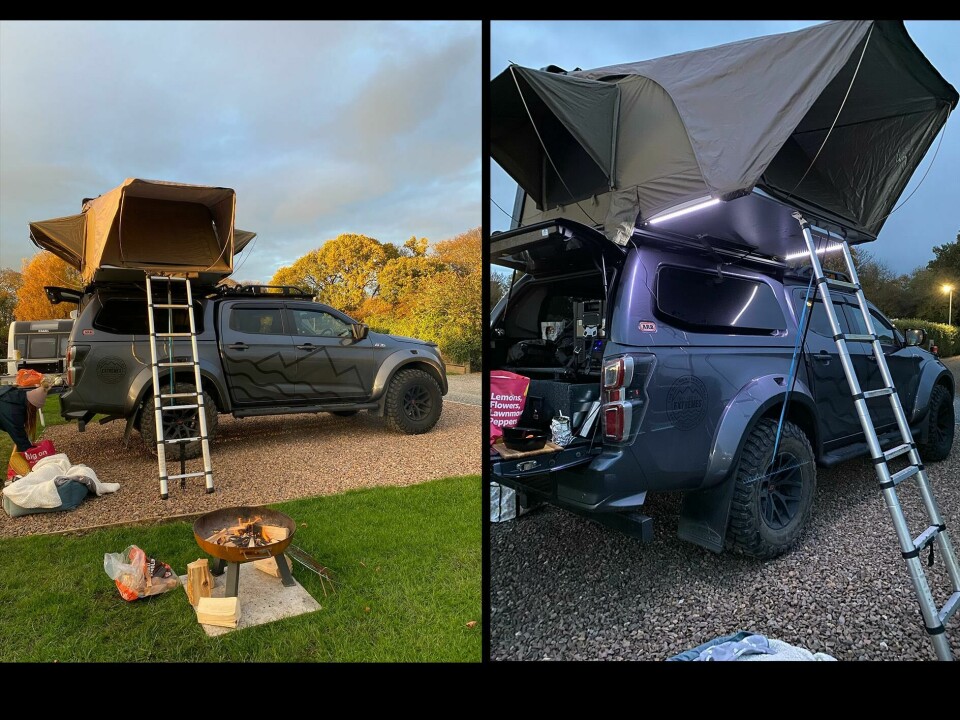 Setting up the Isuzu D-Max Basecamp is a piece of… cake Isuzu D-Max Basecamp set up