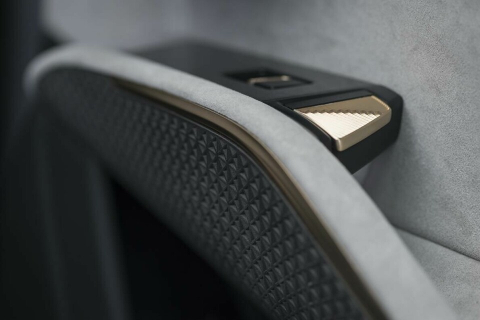 Lotus Eletre interior combines numerous materials and finishes Lotus Eletre - int 3D part & metal switch_DSC9197