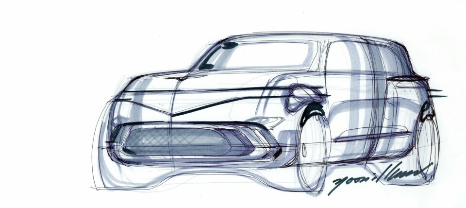 Genesis Neolun exterior sketch DPS 2 Genesis Neolun - ext F3Q L sketch by Ilhun Yoon