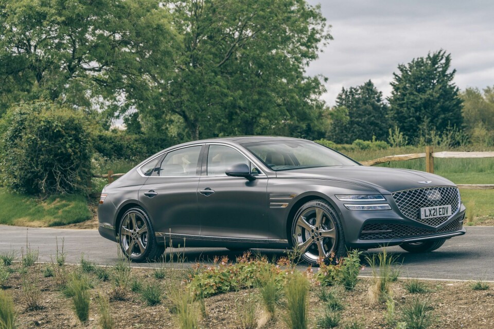 The now familiar Genesis grille Genesis G80