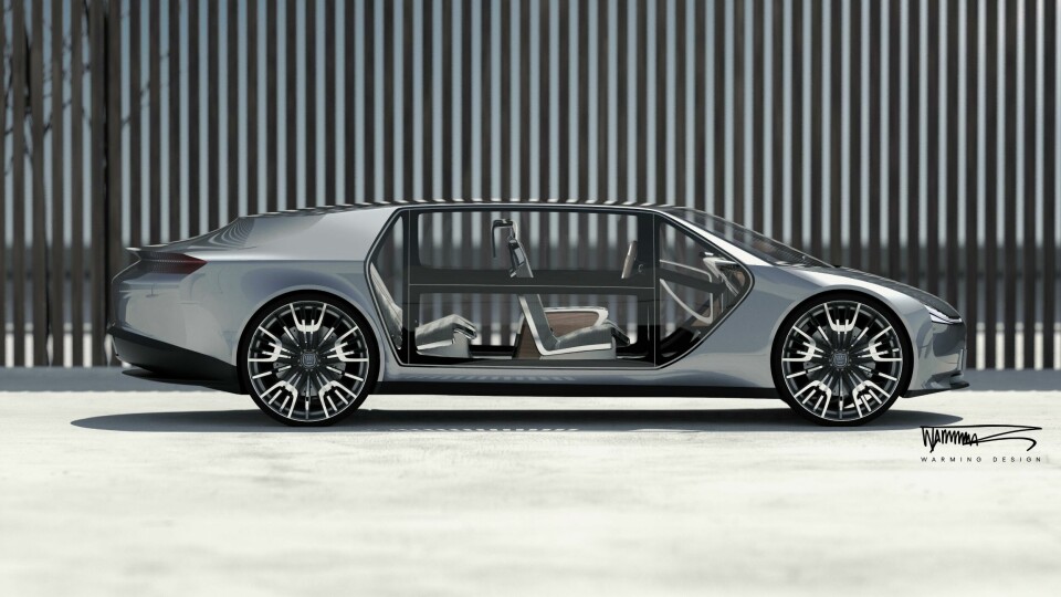 Warming Design’s SAAB X_Ray project reimagines the three-box Warming Design Saab X-Ray