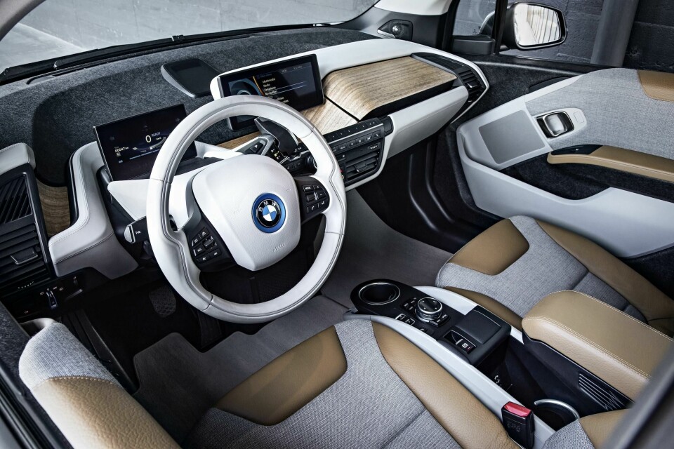 Electrification allowed the design team to rethink the interior structure BMW i3 interior