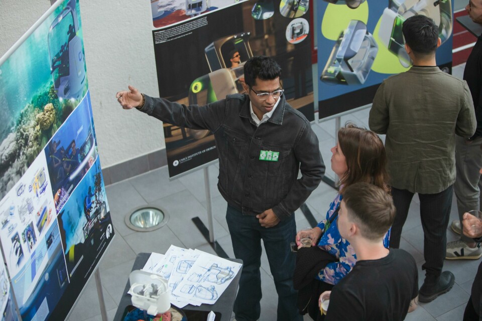 The range of projects was exceptionally diverse (Photo credit: Mattias Petterson) Umea design student 2023