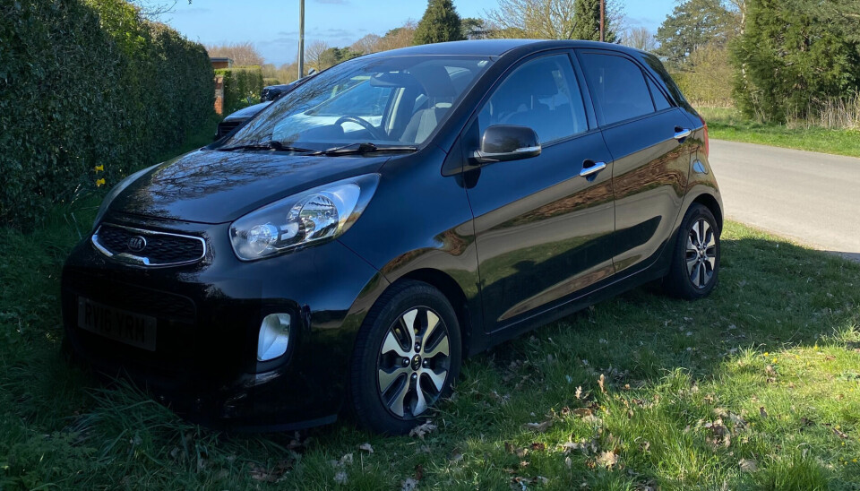 Expertly parked Picanto, as always