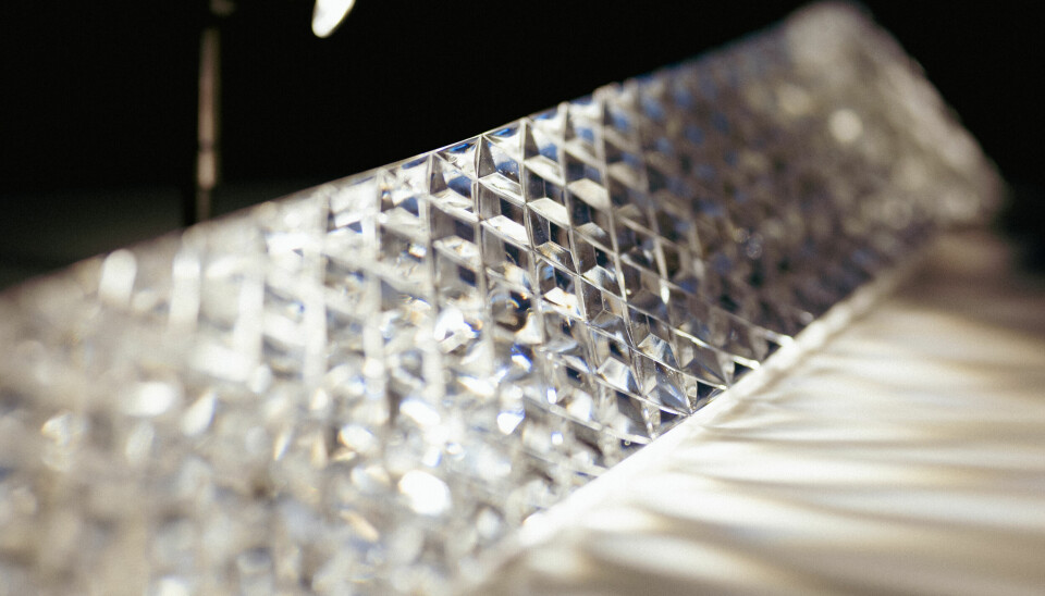 Crystal lighting up close